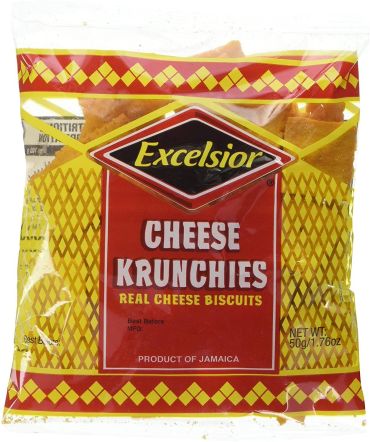 Excelsior Cheese Krunchies 50g (Box of 36) BBE 24 JUL 2025