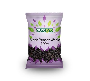Puregro Black Pepper Whole PM £1.49 100g (Box of 10)