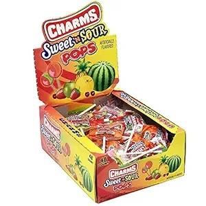 Charms Pops Sweet & Sour 18g (0.63oz) (Box of 48)