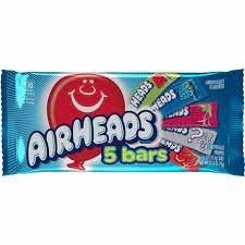 Air Heads 5 Bar Pack - Assorted 78g (2.75oz) (Box of 18)