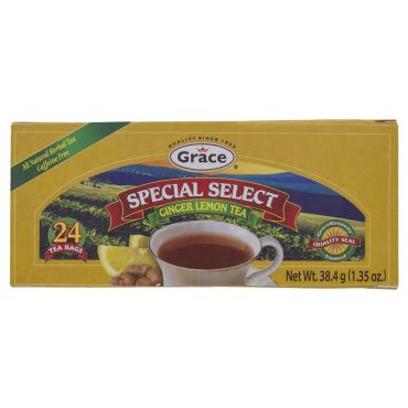 Grace Ginger Lemon Tea 24Bags 38.4g (1.35oz) (Box of 24)