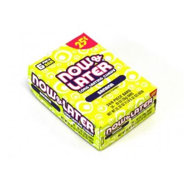Now & Later Banana 26g (0.93oz) (Box of 24) BBE 31 DEC 2024