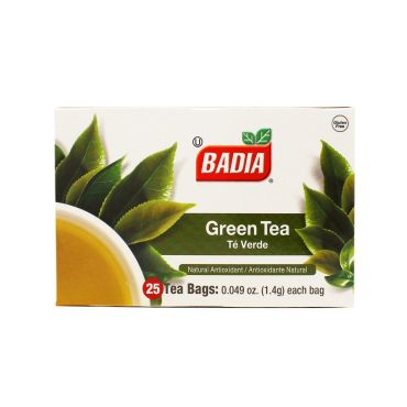 Badia Green Tea 25 Bags 1.4g (0.049oz) (Box of 10)