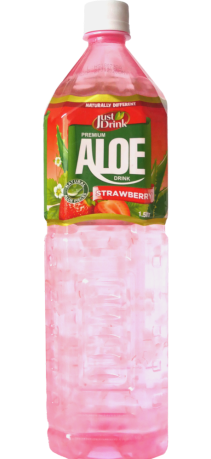 Just Drink Strawberry Aloe 1.5ltr l (Case of 6) BBE 31 MAY 2024