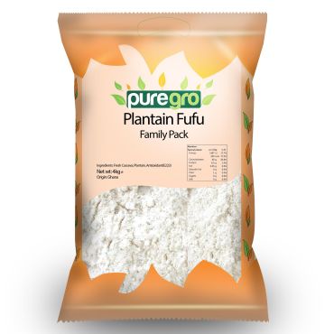 Puregro Plantain Fufu 4kg PM £12.99 (Box of 5)