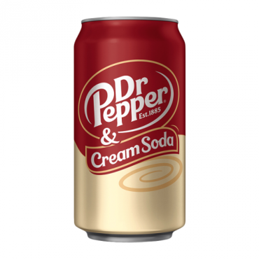 Dr Pepper Cream Soda 355ml (12 fl.oz) (2 x 12 Case) (Case of 24)