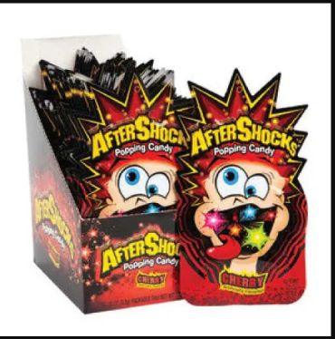 Aftershocks Popping Candy Cherry 9g (0.33oz) (Box of 24)