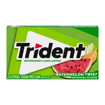 Trident Gum Watermelon Twist 14ct (Box of 12) BBE 21 MAY 2025