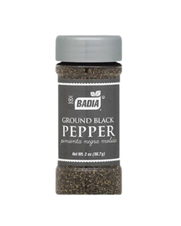 Badia Ground Black Pepper 56.7g (2oz) (Box of 8)
