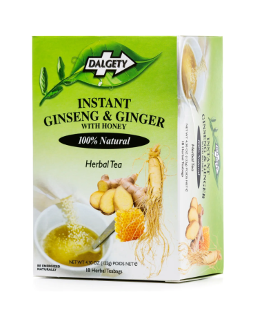Dalgety Instant Ginseng & Ginger Tea 122g (18 Tea Bags) (Box of 6)
