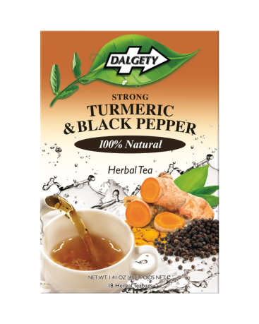 Dalgety Turmeric & Black Pepper Tea 40g (18 Tea Bags) (Box of 6)