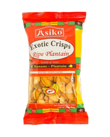 Asiko Plantain Crisps Mild Chilli 75g (Box of 24)