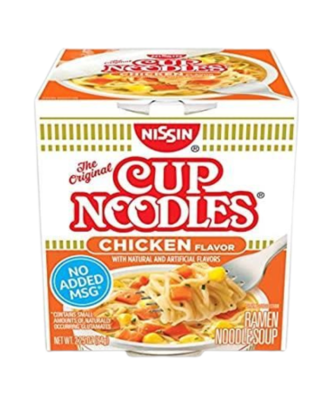 Nissin Cup Noodles Chicken 64g (2.25oz) (Box of 24)
