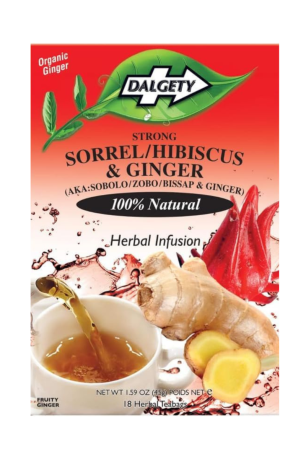 Dalgety Sorrel/Hibiscus & Ginger Tea 45g (18 Tea Bags) (Box of 6)