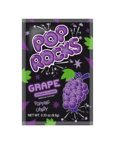 Pop Rocks Grape Popping Candy 9.5g (0.33oz) (Box of 24)