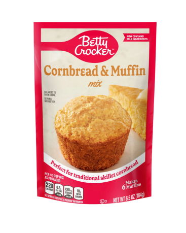 Betty Crocker Cornbread Muffin Mix 184g (6.5oz) (Box of 9)