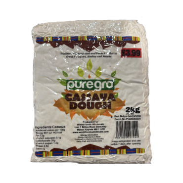 Puregro Cassava Dough 2kg PM £3.99 (Box of 5)