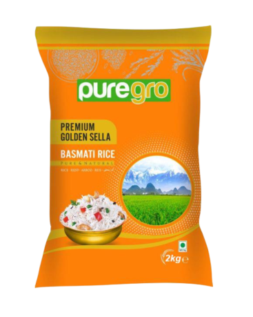Puregro Golden Sella Basmati Rice 2Kg (Box of 6)