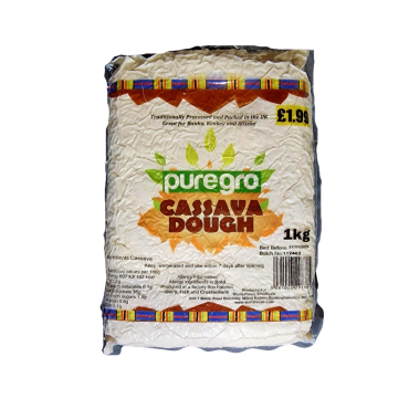 Puregro Cassava Dough 1kg PM £1.99 (Box of 10)