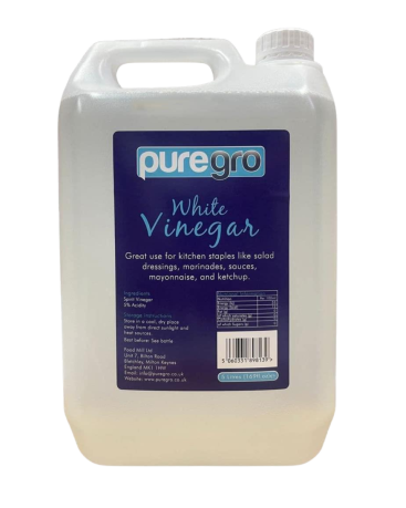 Puregro White Vinegar 5ltr (1.69 fl.oz) (Box of 4)