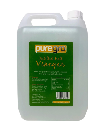 Puregro Distilled Malt Vinegar 5ltr (1.69 fl.oz) (Box of 4)