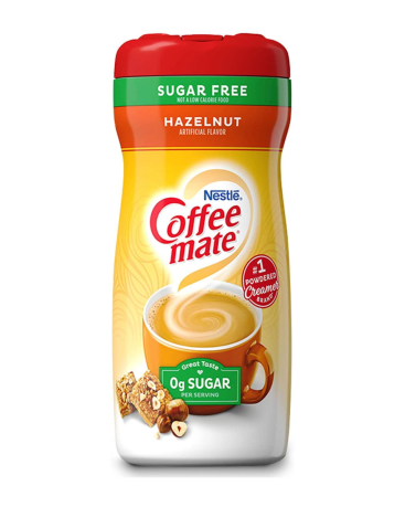 Nestle Coffee Mate Hazelnut Sugar Free 289g (10.2oz) (Box of 6)