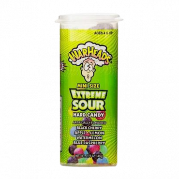 Warheads Extreme Sour Hard Candy Minis 49g (1.75oz) (Box of 18)