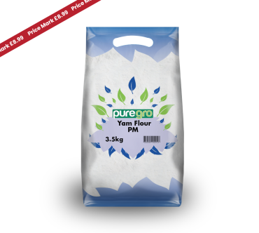 Puregro Yam Flour 3.5kg PM £8.99 (Box of 5)